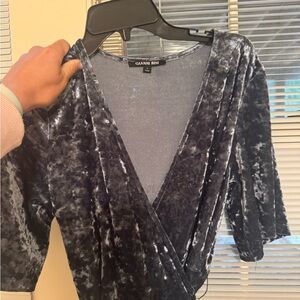 Gianni bini velvet wrap dress